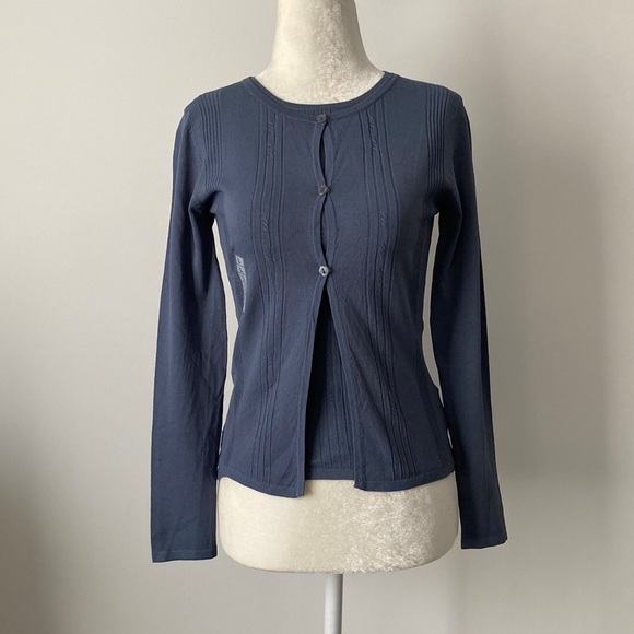 Tops - Co-Ord Rib-Knit Cardigan Sweater Set